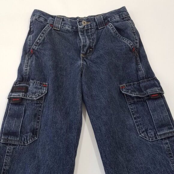 Wrangler Jeans Authentic Issue Denim Jeans Boys Cargo Size 4 - Picture 6 of 9